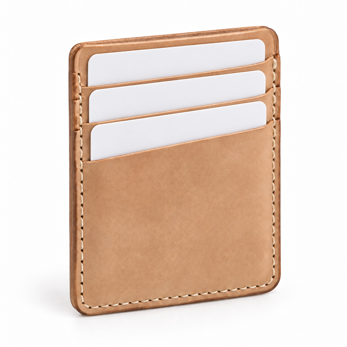 Stepped Pull-Tab Card Wallet - hand pulling out a card
