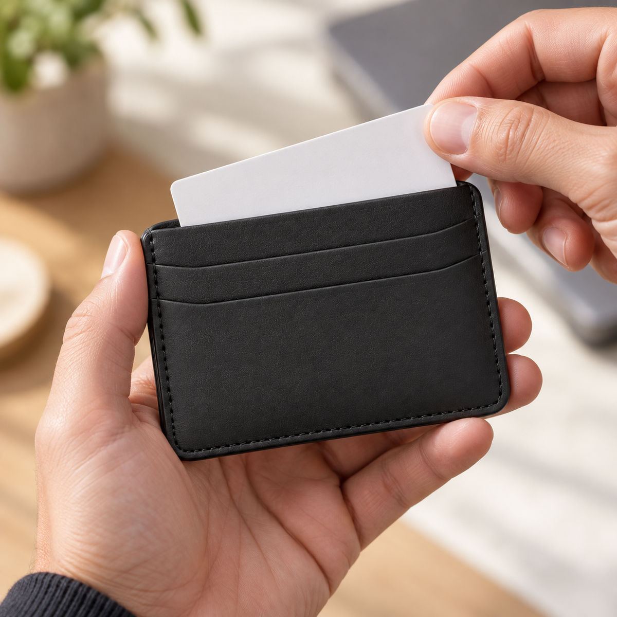Minimalist Double-Sided Card Holder